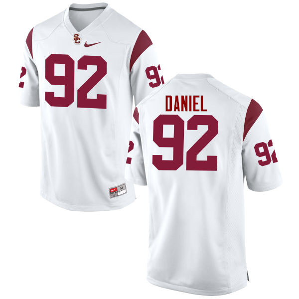 Men #92 Jacob Daniel USC Trojans College Football Jerseys-White - Click Image to Close